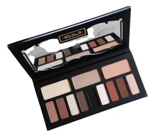 Paleta Sombras Matte Con Polvos De Rostro Y Espejo