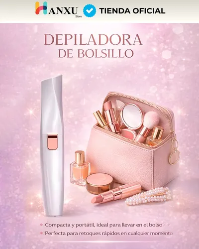 Depilador Facial Vello Corporal Luz Recargable 2 En 1 Mujer
