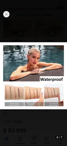 Lápiz De Cejas Efecto Microblading A Prueba De Agua 4 Trazos
