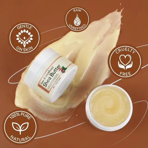Manteca De Karité Sin Refinar Orgánica Cruda, Hidratante Natural