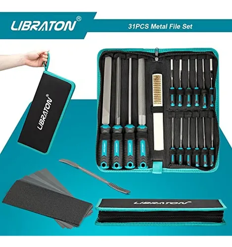 Juego De Archivos De Metal Libraton De 31 Piezas, Limas De M