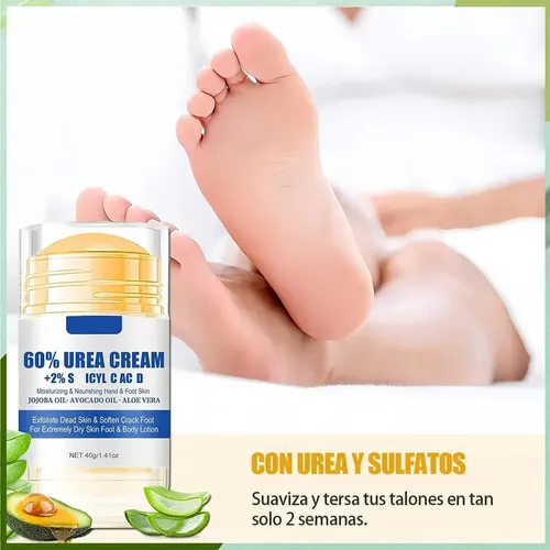Crema Para Pies 60% Urea + 2% Ácido Salicílico 40 G Blanco