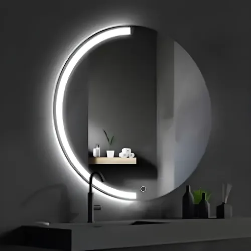 Espejo Circular Led 60cm Espejo Cálido Romántico Marco Diseño 5