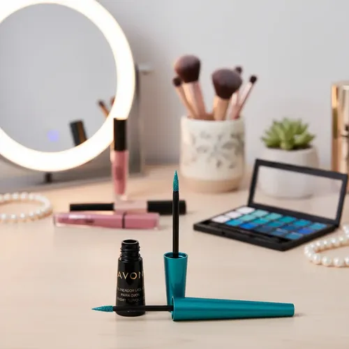 Delineador Líquido Para Ojos Impacto Y Color – Avon Color Negro Bright Black 103358 Efecto Glitter