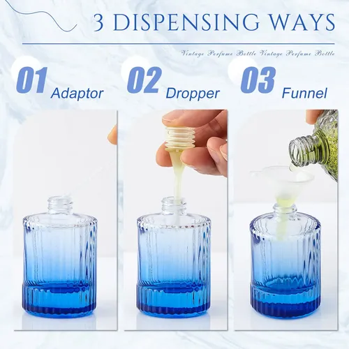 6 Botellas De Colonia De Perfume De 30 Ml Vacías