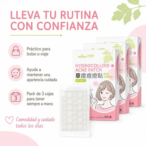 Parches Hidrocoloides Acne Artemisa 3 Cajas 108 Pzs