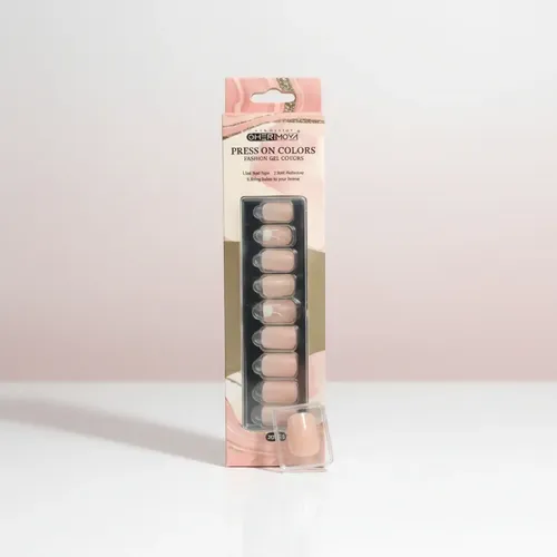Press On Tips Autoadhesivo Cherimoya Dijes 30 Uñas Brillantes Plástico
