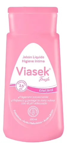 Jabon Liquido Intimo Viasek Fresh Ph 3.5 Edad Fertil 200 Ml