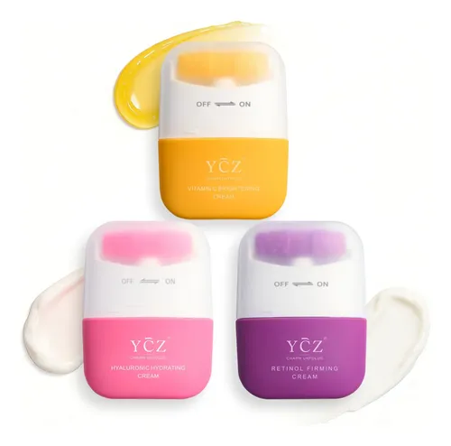 Crema Reafirmante Para Cuello Ycz 140 Ml Con Rodillo Hidrata