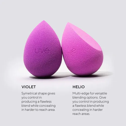 Esponjas Para Maquillaje Uvé Beauty Essentials Pack X3 Helio