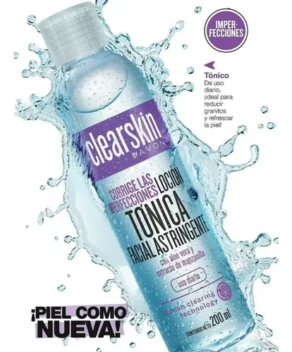 Avon Clearskin Locion Tonica Astringente Anti Imperfecciones