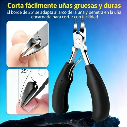 Set De 11 Herramientas De Manicura En Acero Inoxidable