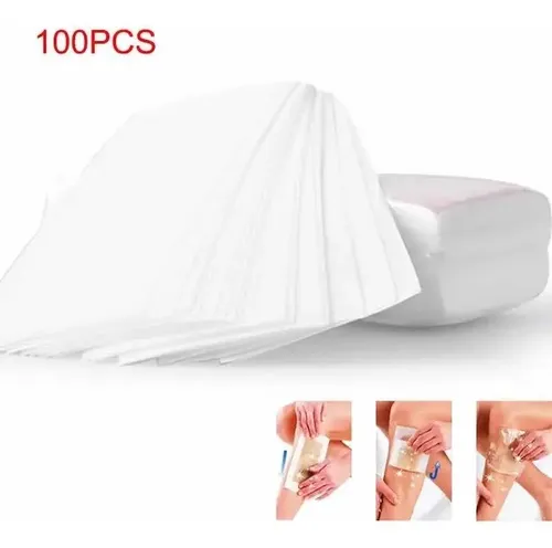 Bandas De Papel X100u Cera Depilación Descartable Profesiona