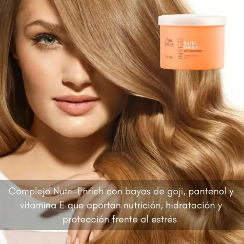 Mascara Nutricion Profunda Wella Nutri Enrich Pelo Seco 500m