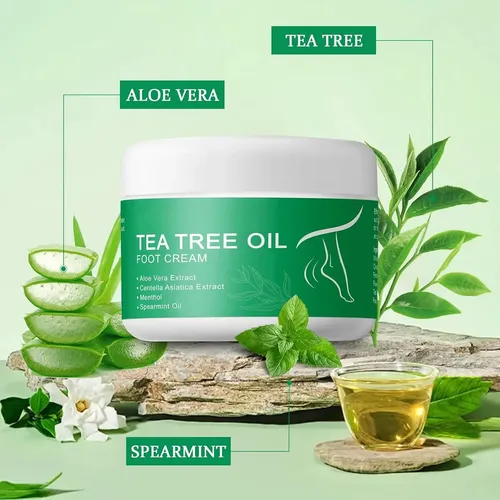 Crema Hidratante For Pies Con Aceite De Árbol De Té