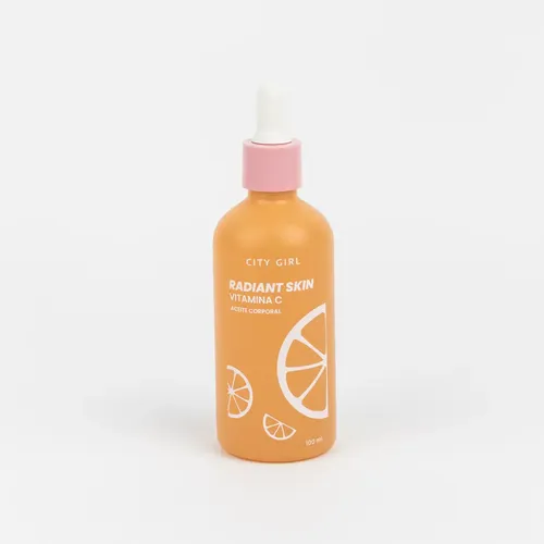Aceite Corporal Con Vitamina C Radiant Skint City Girl 100ml Fragancia Naranja
