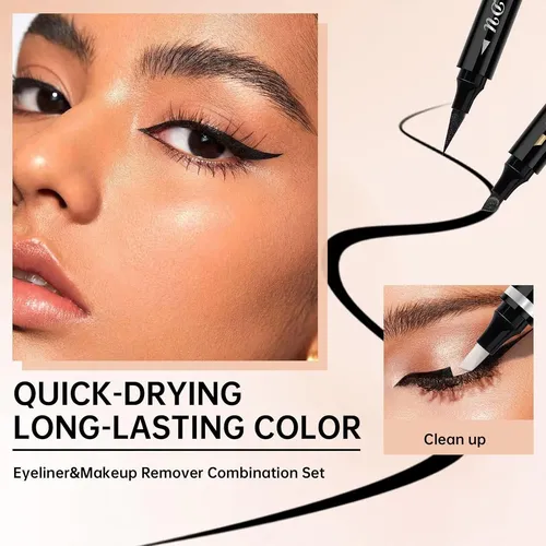 Conjunto De Delineador De Ojos Alado Y Removedor De