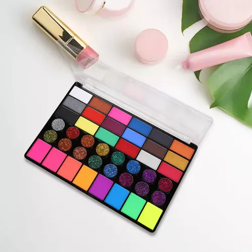 Paleta De Maquillaje Facial A Base De Agua De 42 Piezas.