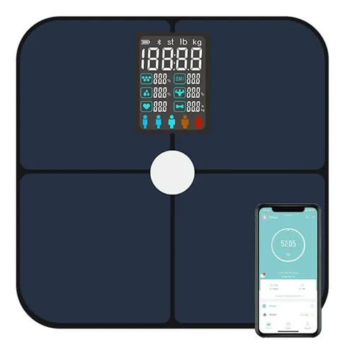 Báscula Digital Smart Ito Con Pantalla Grande Y Cardiaca