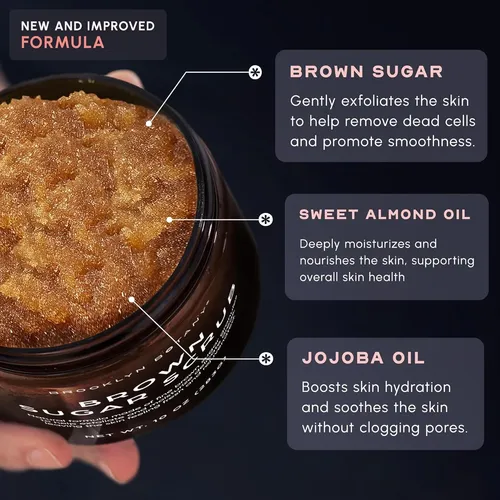 Exfoliante Corporal Con Azúcar Moreno Brooklyn Botany, 8 Onz
