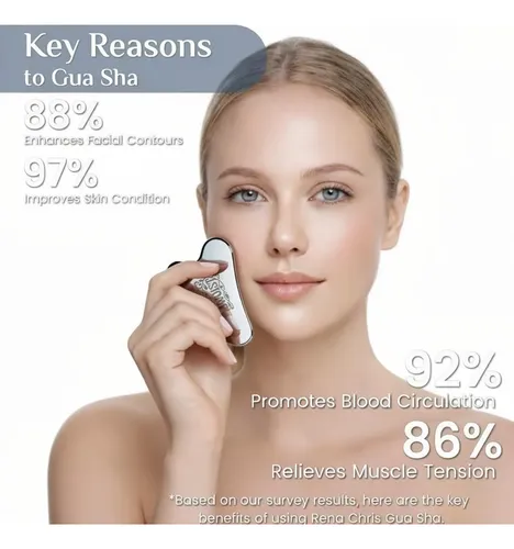 Herramienta Gua Sha Acero Facial Contorno Y Drenaje