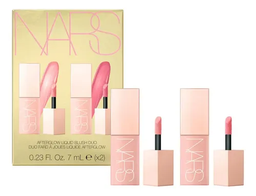 Nars Rubor Líquido Dúo Afterglow 2 Tonos Osgarm Y Bubbly 14 Ml Set