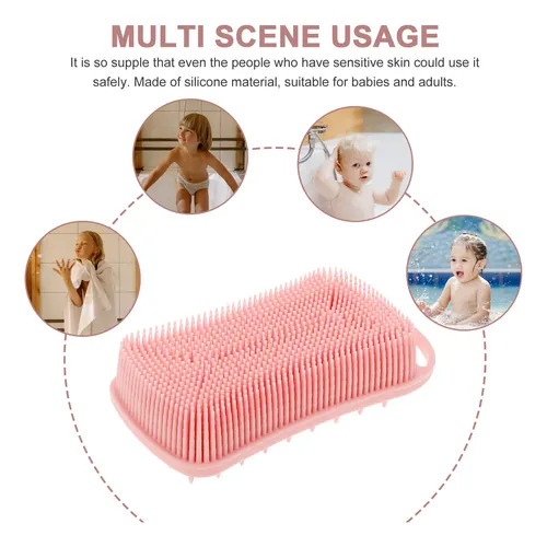 Cepillo De Silicona Hair Clean Brush Para Baño De Silicona P