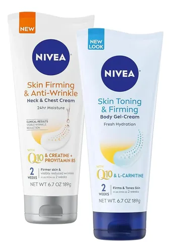 Nivea Crema Reafirmante Cuello, Pecho Y Cuerpo 6.7 Oz X2