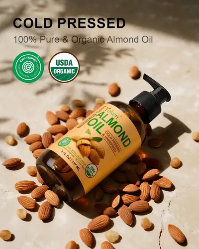 Aceite De Almendras Yoken Organic Prensado En Frío 237 Ml