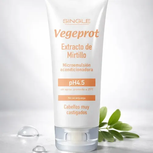 Mascara Acond. Single Vegeprot Mirtillo Cabello Castigado