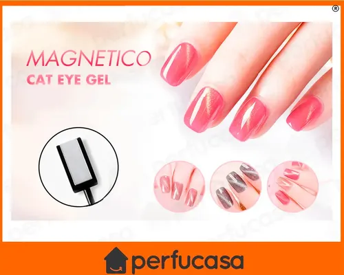 Esmalte Magnetico Gel Semipermanente Ojo Gato Kit X6 Imán Color A
