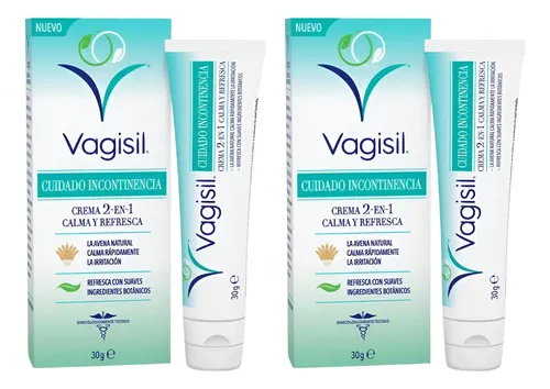 Vagisil Crema Cuidado Incontinencia Calma Y Refresca 30g X2