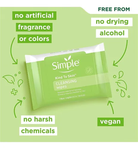 Toallitas Desmaquillantes Simple Kind To Skin 7 Unidades