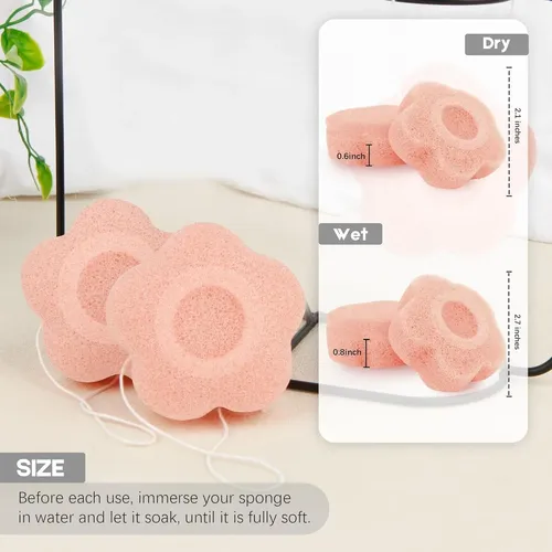 Set De 6 Esponjas Konjac Para Facial Y Cuerpo