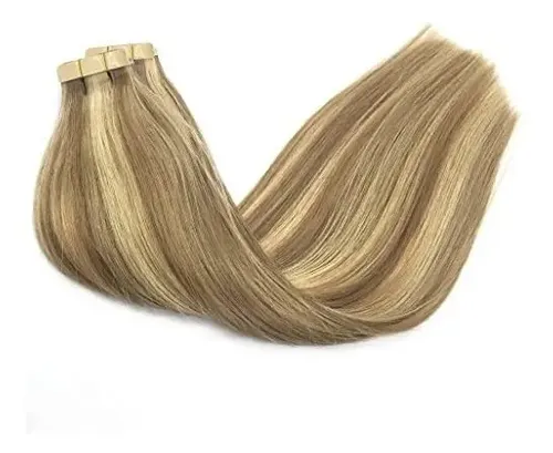 20 Extensiones De Pelo Humano Goo Goo Rubio Mixto 61cm