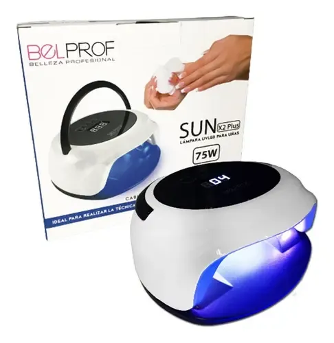 Cabina Manicura LED 75W Belprof X2 Plus UV Luz Blanca/Azul