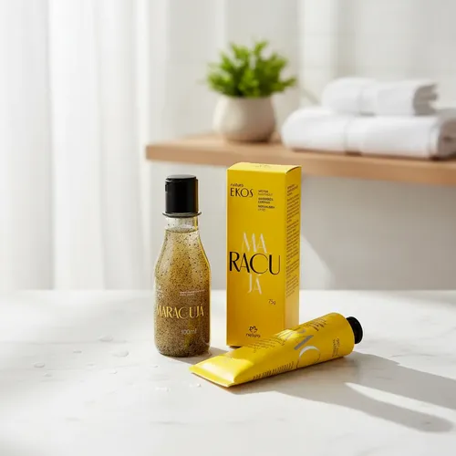 Jabón Líquido Exfoliante +crema D Manos Ekos Maracuyá 100ml