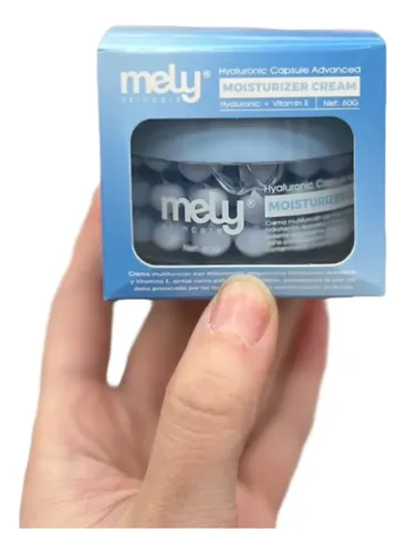 Crema Facial Mely Hidratante Cápsulas Ácido Hialurónico 60g