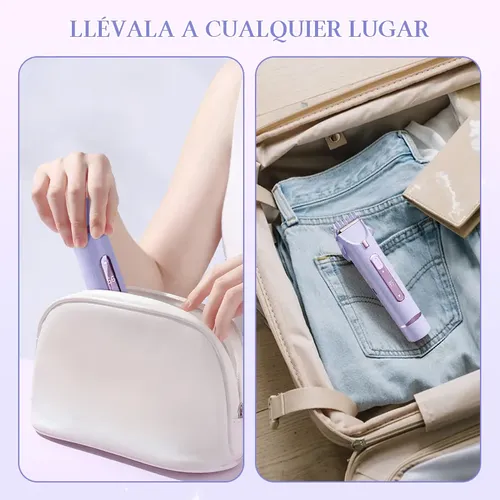 Depiladora Eléctrica Para Bikini Mujer Doble Cabezal