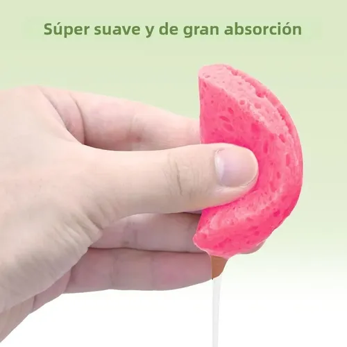 Esponja Facial Comprimida De Pulpa De Madera X50