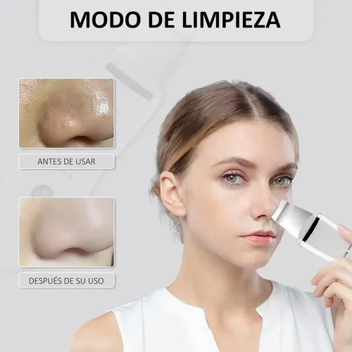 Limpiador Facial Ultrasónico Rostro Eléctrico Recargable