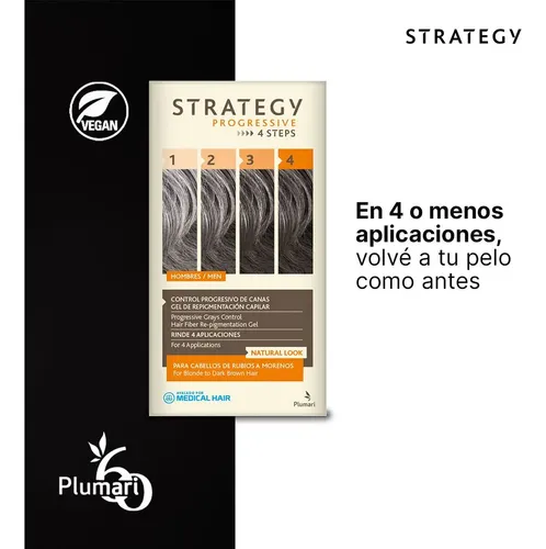 Gel De Repigmentación Capilar Strategy Plumari 4 Steps