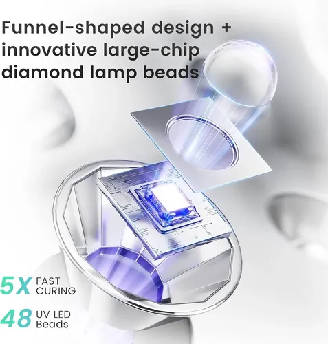 Lámpara Uv Led Recargable 2 En 1 Para Uñas Gel