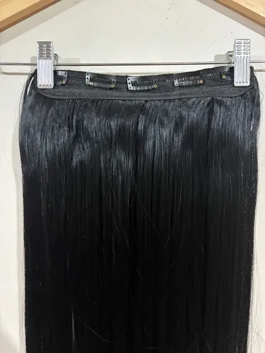 Cortinas De Pelo: Cabello Sintetico Premium Extensiones Negro 1 Lacio