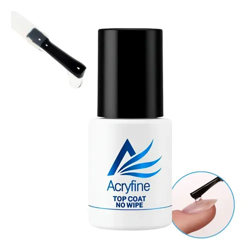 Top Coat No Wipe Uv/led Para Uñas Manicura Acryfine 11ml