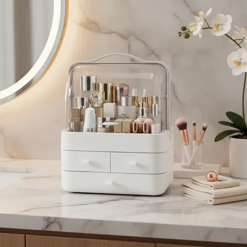 Organizador De Make Up Cosmeticos Portatil Escritorio