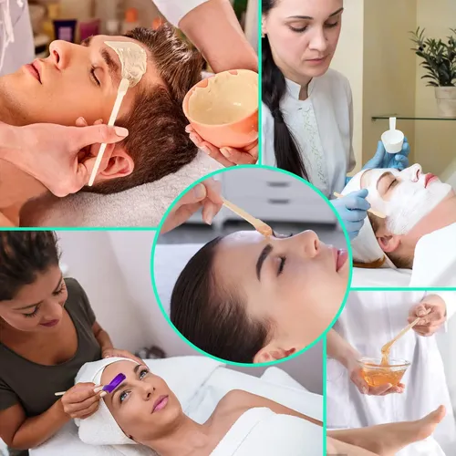 200 Palitos De Madera Para Depilar Cejas Y Vello Facial