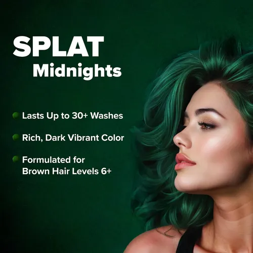 Kit De Tinte Para El Cabello Splat Midnight Jade, Color Semi