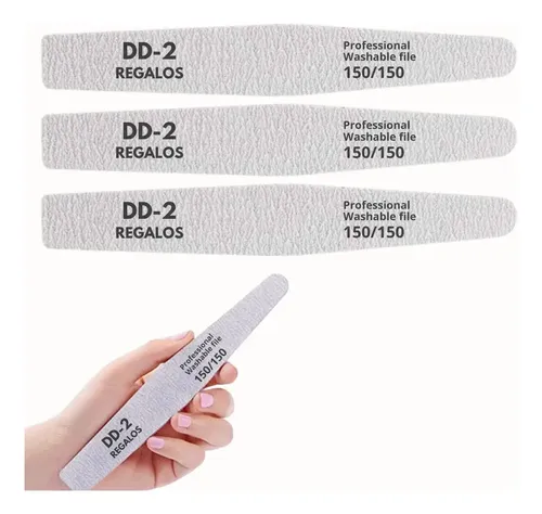 6 Limas Dd2 150/150 Uñas Esculpidas Manicuria Profesional