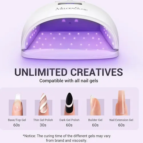 Lámpara Uv Led Melodysusie 54w Para Uñas De Gel Con